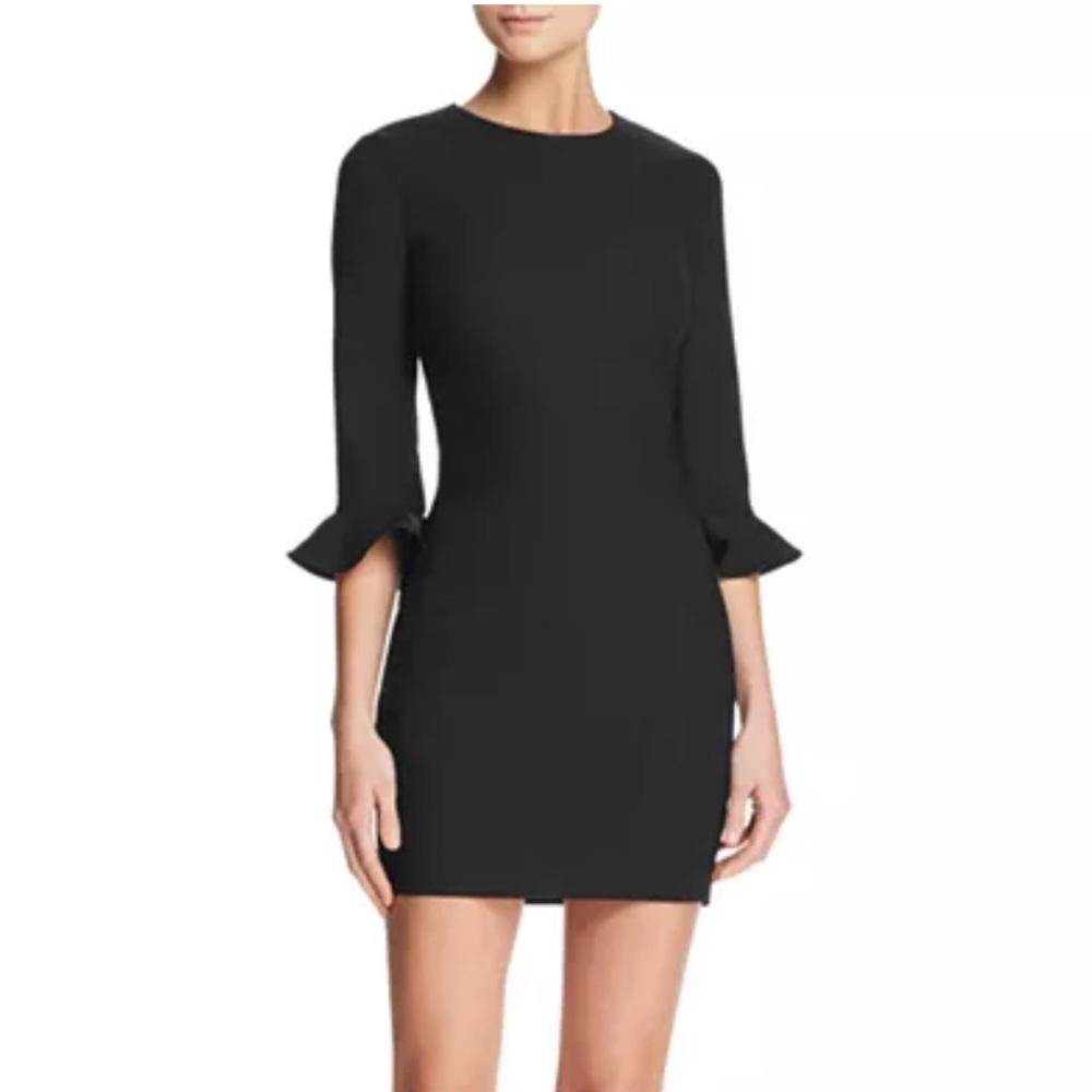 Likely Elegant Black Long Sleeve Dress
